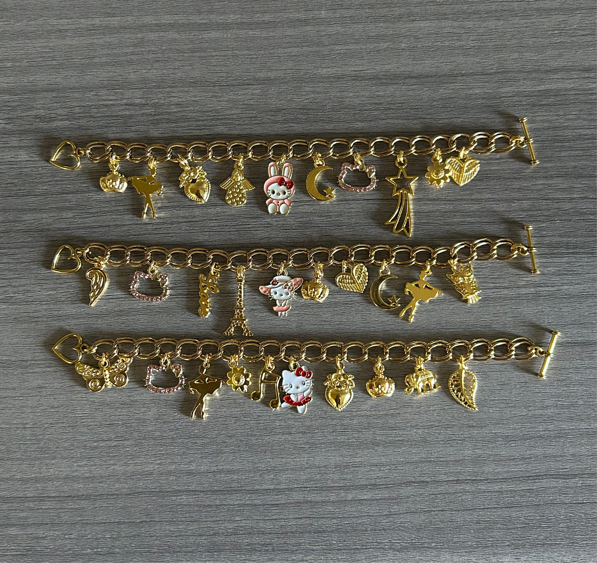 Gold HK 10 Charm Mystery Bracelet🎃🎀