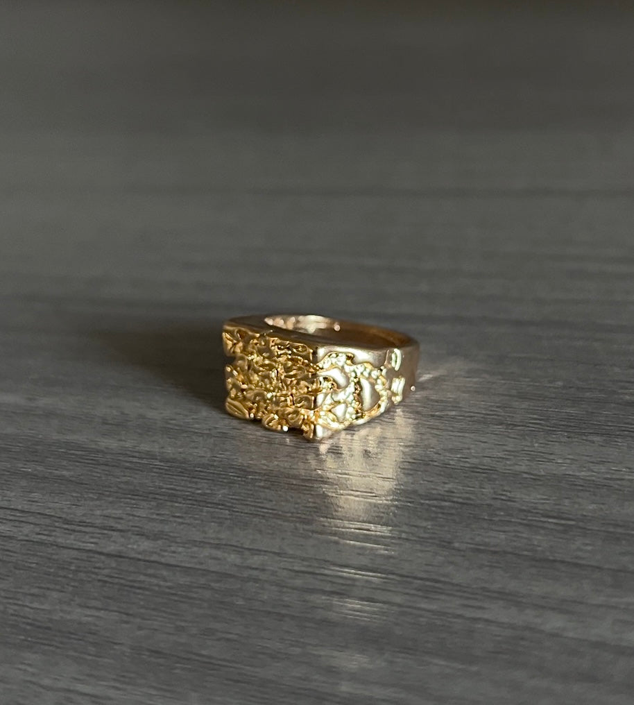 Gold Nugget Ring 🚨50% off Black Friday Sale🚨🍂